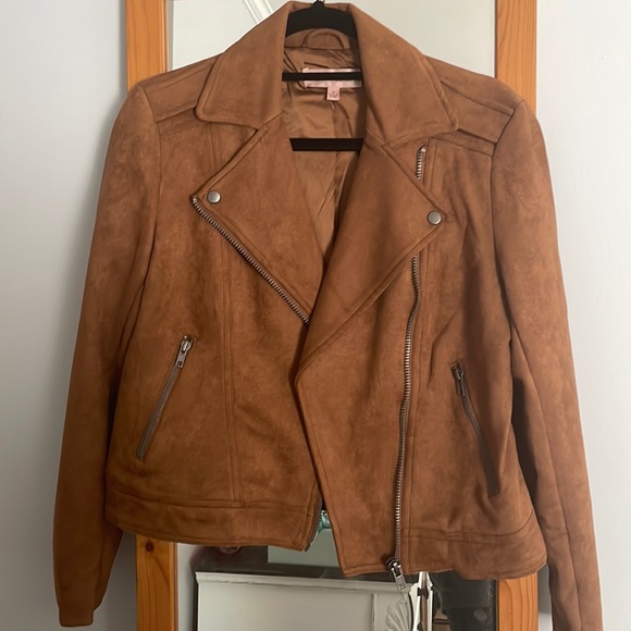 Philosophy faux suede moto biker jacket size small - Picture 1 of 4